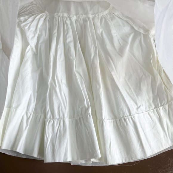 Baby White Nylon Floral Applique Christening Coat - Picture 6 of 12